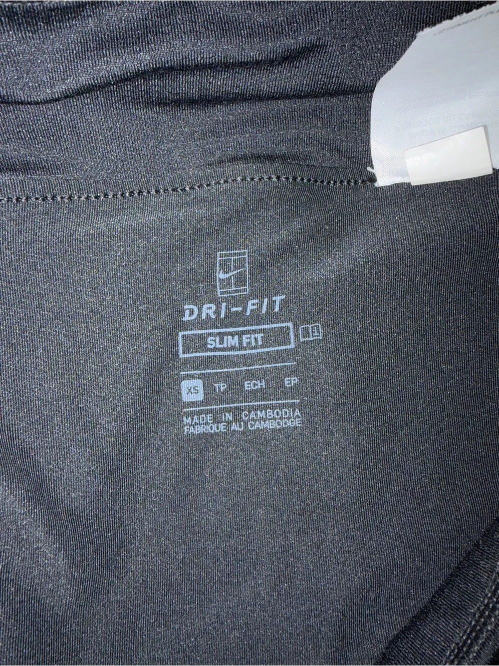 Nike Black Dri-FIT Slim Fit tennis skirt (skort) built in shorts